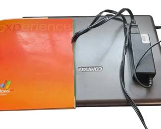 Vintage Compaq Laptop with Windows XP Manual  HP Power Charger