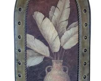 Tropical Still Life Palms Metal Wall Art