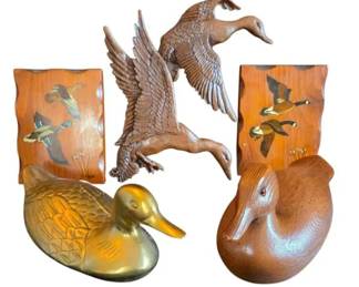 Vintage Waterfowl Decor Collection  5Piece Set