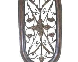 Tuscan Oval Metal Wall Art Plaque Medalion