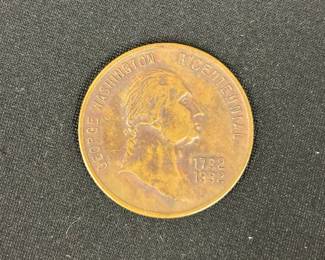 Vintage 1932 Bicentennial George Washington Mount Vernon Memorial Medallion