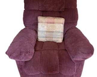 LaZBoy Purple Rocker Recliner