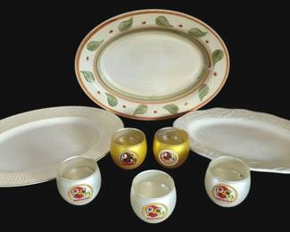 Redskins Candle Holder Set, Serving Dishes Bundle