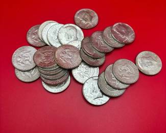 Lot 1 Of 2  40 Silver Kennedy Half Dollars
