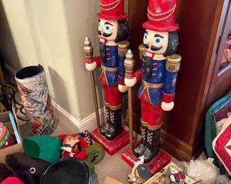 Seasonal decor, nut crackers