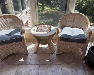 Patio furniture, wicker furniture