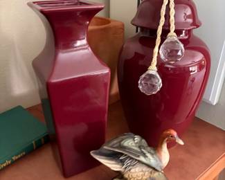 Decor, vases, ducks unlimited
