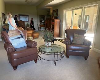 Leather chairs