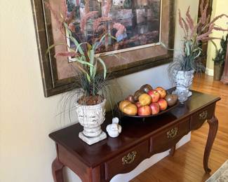 Sofa table, entry table, decor