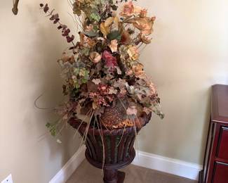 Faux floral arrangements
