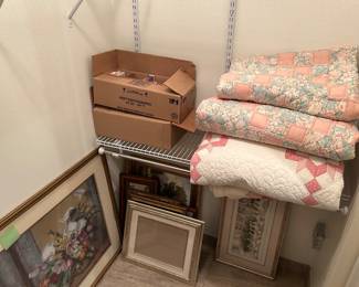 Quilts, frames
