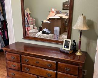 Dresser with mirror
