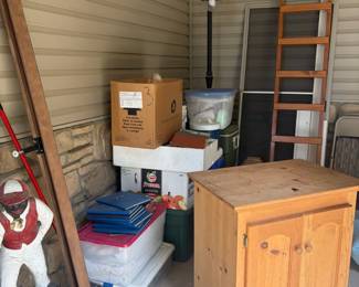 Storage, lawn jockey, decor