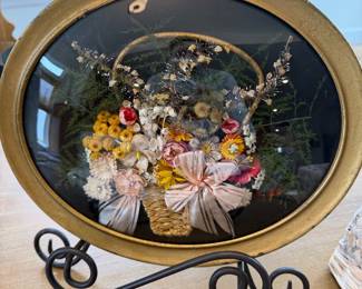 Antique flower basket