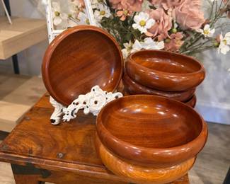 Teak bowls