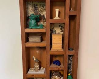 Handmade Vintage Trinket Shelf w Trinkets  Handmade Doll Furniture