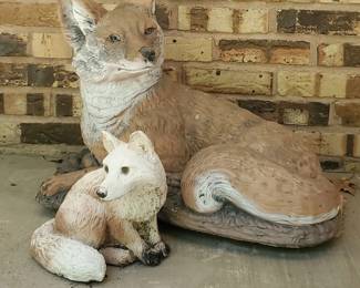 Fox Lawn Ornaments