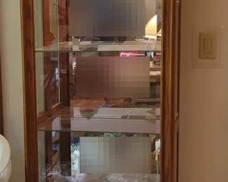 Mirror Back Curio Display