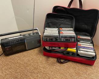 Sony FMAM CassetteRecorder w Cassettes