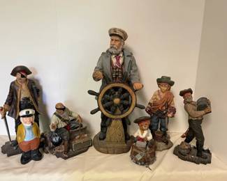 PirateSea Captain Decorative Resin Statues