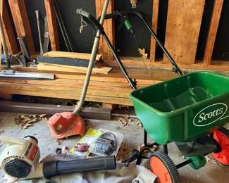 Electric Blower, Weed Eater Spreader