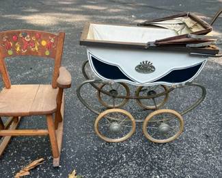 Vintage Stroller Childs Rocker
