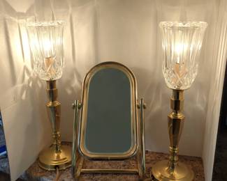 Vanity Lamps And Mirror