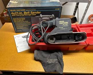 Craftsman Belt Sander with Dustless Bag, Arrow Electric Staple Gun