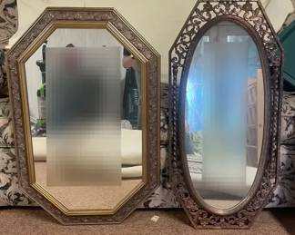 Gold Tone Wall Mirror  Copper Tone Wall Mirror