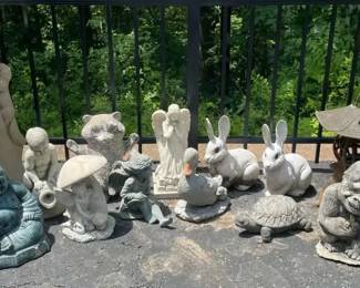 Concrete, Metal,  Resin Lawn Ornaments