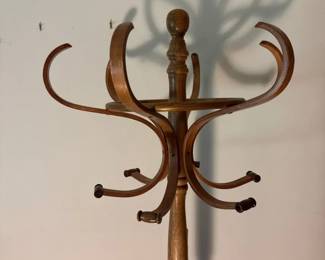 Oak Coat Rack and Umbrella Holder