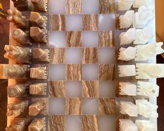 Marble Chess Board and Pieces