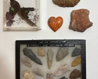 Arrowheads, Butterfly and More Cool Rocks