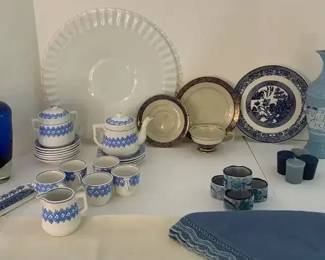 Blue And White Dishes Decor