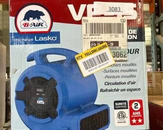B-Air 1/8 HP Air Mover Carpet Dryer Floor Blower Fan for Home Use in Blue