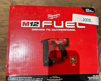 Milwaukee M12 FUEL 18 Ga. Compact 12 Volt Brushless Brad Nailer