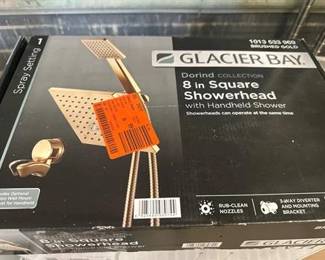 Glacier Bay Dorind Collection 8in. Square Showerhead with Handheld Shower