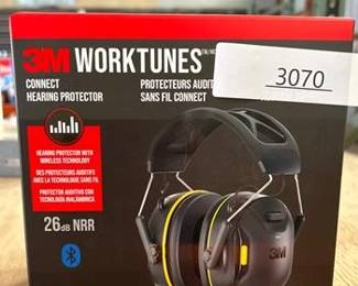3M WorkTunes 24 dB Over-the-Head Hearing Protector Earmuff