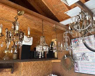 Brass light fixtures 