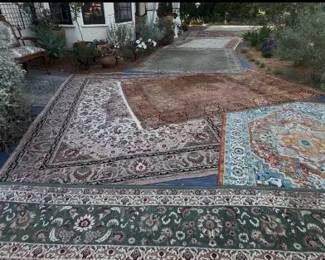Assorted rugs from 2x3’ to 12x15'