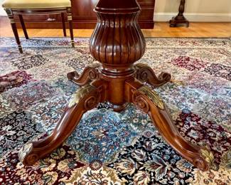 One of two dining table pedestals