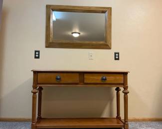 Narrow Sofa Table  Mirror