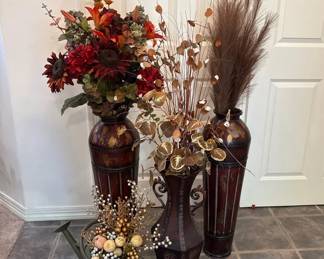 Rustic Home Faux Flower Arrangements