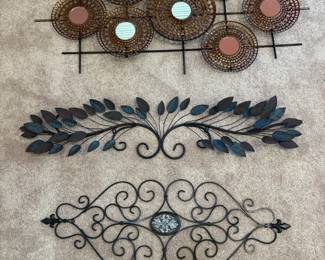 Horizontal Metal Wall Decor