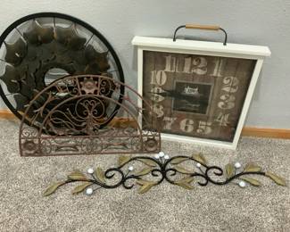 Wall Clock  Metal Wall Art