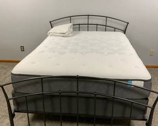 Sealy Queen Size Mattress with Metal Bed Frame