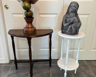 Half Moon Side Table, Round Table,  Decor