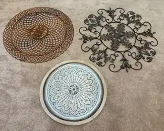 Large Round Metal Wall Decor