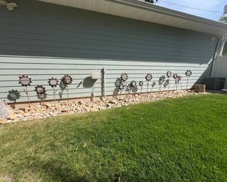 Sunflower Metal Yard Art