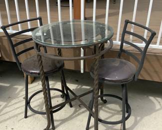 Outdoor Table with 2 Chairs